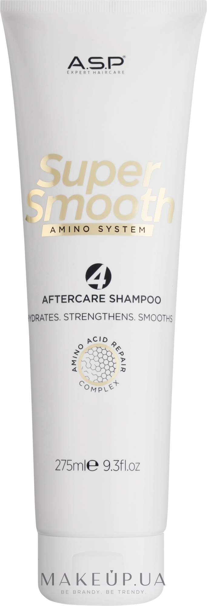 Восстанавливающий и укрепляющий шампунь для волос - ASP Super Smooth After Care Shampoo — фото 275ml