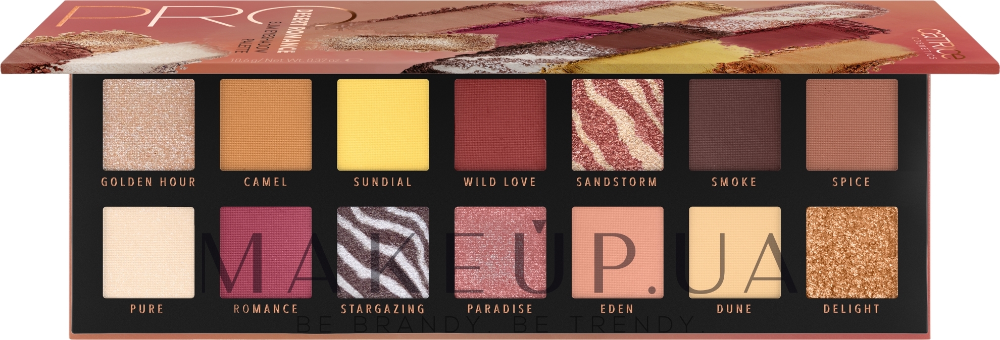 Палетка теней для век - Catrice Pro Desert Romance Slim Eyeshadow Palette — фото 010