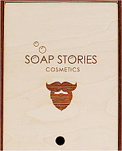 Духи, Парфюмерия, косметика УЦЕНКА Набор "Табачный взрыв" - Soap Stories(soap/140g + shmp/140g + b/oil/100g + b/wax/50g+ b/scrub/150g) *