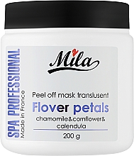 Маска альгинатная полупрозрачная порошковая "Лепестки цветов" - Mila Translucent Peel Off Mask Flower Petals — фото N3