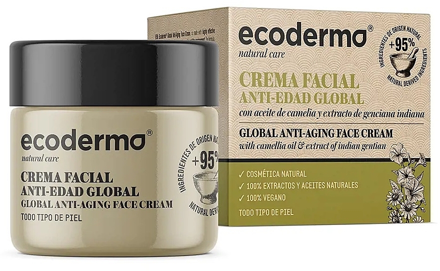 Антивіковий крем для обличчя - Ecoderma Global Anti-Aging Face Cream — фото N1