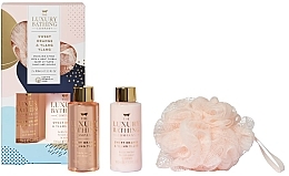 Парфумерія, косметика Набір - Grace Cole The Luxury Bathing Sweet Orange & Ylang Ylang Set (sh/gel/100ml + b/cr/100ml + sponge)