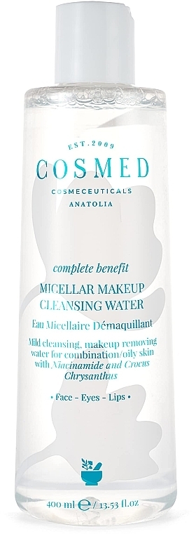 Міцелярна вода для обличчя - Cosmed Complete Benefit Micellar Makeup Cleansing Water — фото N1