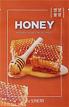 Тканевая маска с натуральными экстрактами "Мед" - The Saem Natural Honey Mask Sheet — фото N1
