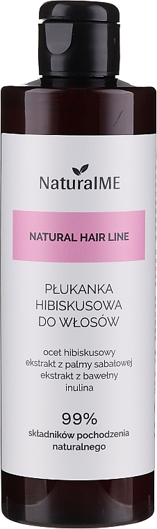 Ополіскувач для волосся з оцтом гібіскусу - NaturalME Natural Hair Line Balm — фото N1