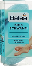 Губка з пемзи для видалення мозолів з рук і ніг, блакитна - Balea Bims Schwamm — фото N3