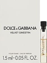 Духи, Парфюмерия, косметика Dolce & Gabbana Velvet Ginestra - Парфюмированная вода (пробник)