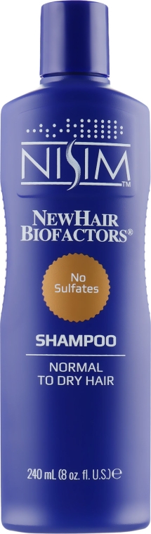 Шампунь для сухого та нормального волосся, від випадіння - Nisim NewHair Biofactors Shampoo — фото N2