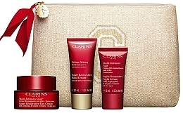 Парфумерія, косметика Набір - Clarins Super Restorative Collection 2023 (cr/50ml + cr/15ml + h/cr/30ml + bag)