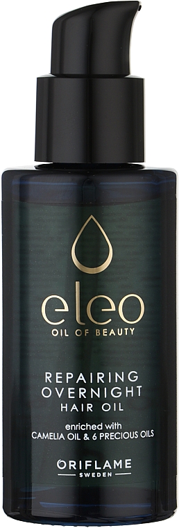 Нічна відновлювальна олія-еліксир для волосся - Oriflame Eleo Repairing Overnight Hair Oil — фото N1