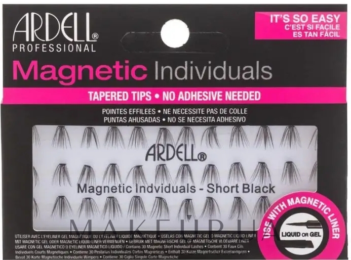 Набор пучковых ресниц - Ardell Magnetic Individuals Short Black — фото 36шт