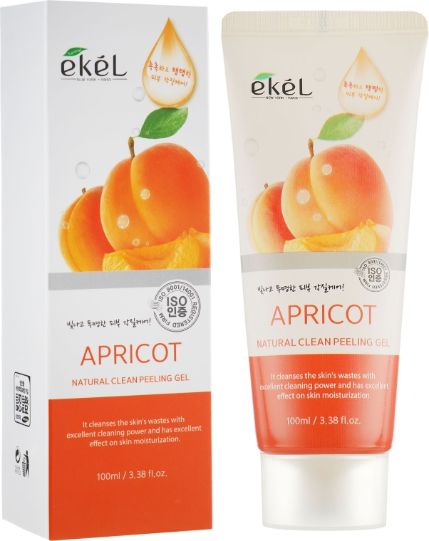 Пилинг-гель для лица "Абрикос" - Ekel Apricot Natural Clean Peeling Gel