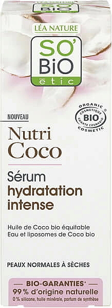 Увлажняющая сыворотка для лица - So'Bio Etic Nutri Coco Intensive Deep Moisturizing Serum — фото N2