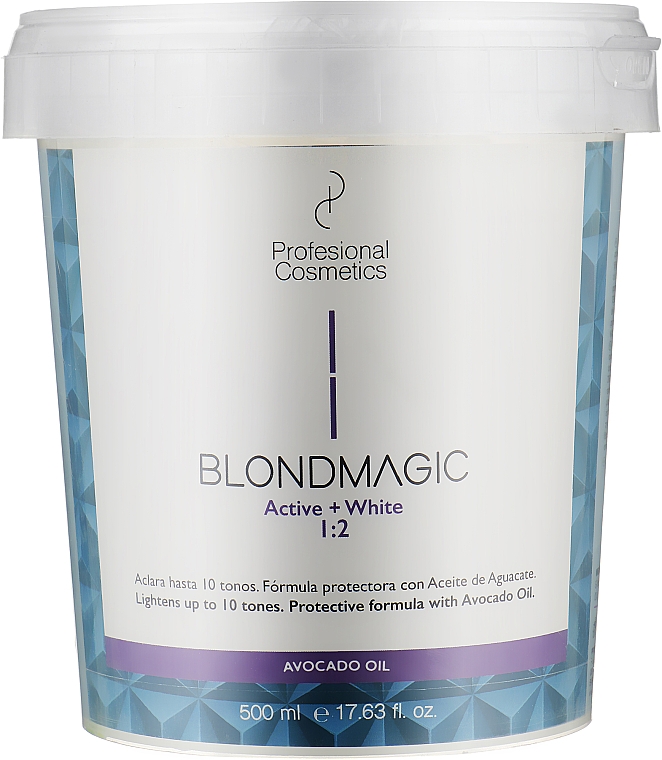 Пудра для осветления волос - Profesional Cosmetics Blondmagic White — фото N1