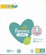 Дитячі вологі серветки - Pampers Sensitive — фото N2