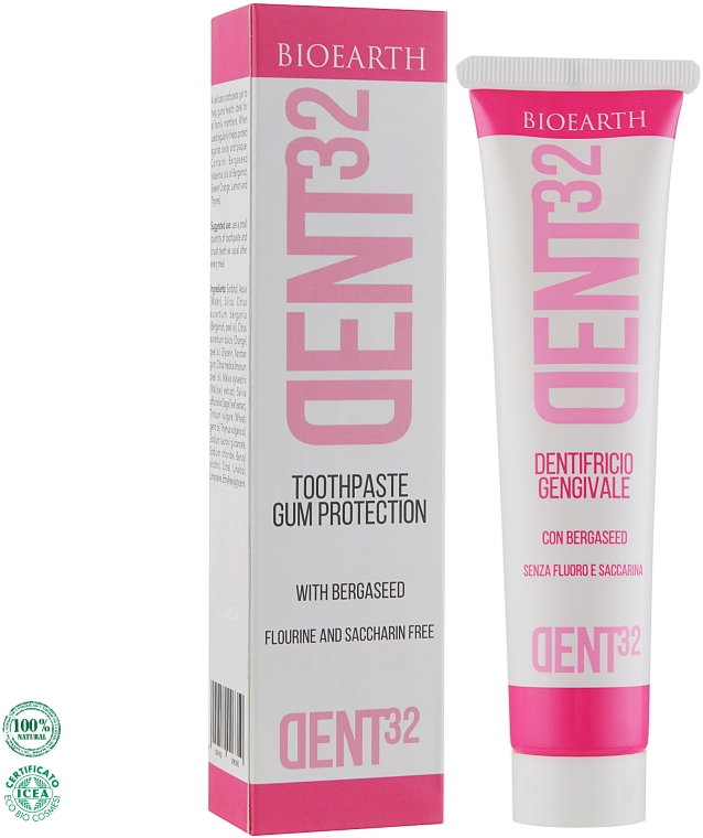 Зубная паста со вкусом жвачки - Bioearth Dent32 Gum Care Cream