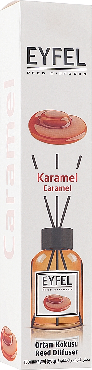 ПОДАРОК! Аромадиффузор "Карамель" - Eyfel Perfume Reed Diffuser Caramel — фото N1
