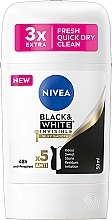 Парфумерія, косметика Дезодорант-стік антиперспірант "Ніжність шовку" - NIVEA Black & White Invisible Silky Smooth Deodorant