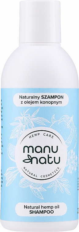 Шампунь для волос - Manu Natu Natural Hemp Oil Shampoo — фото N1