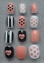 Накладні самоклейні нігті для дітей "Крапки та полоски", 980 - Deni Carte Tipsy Kids — фото N6