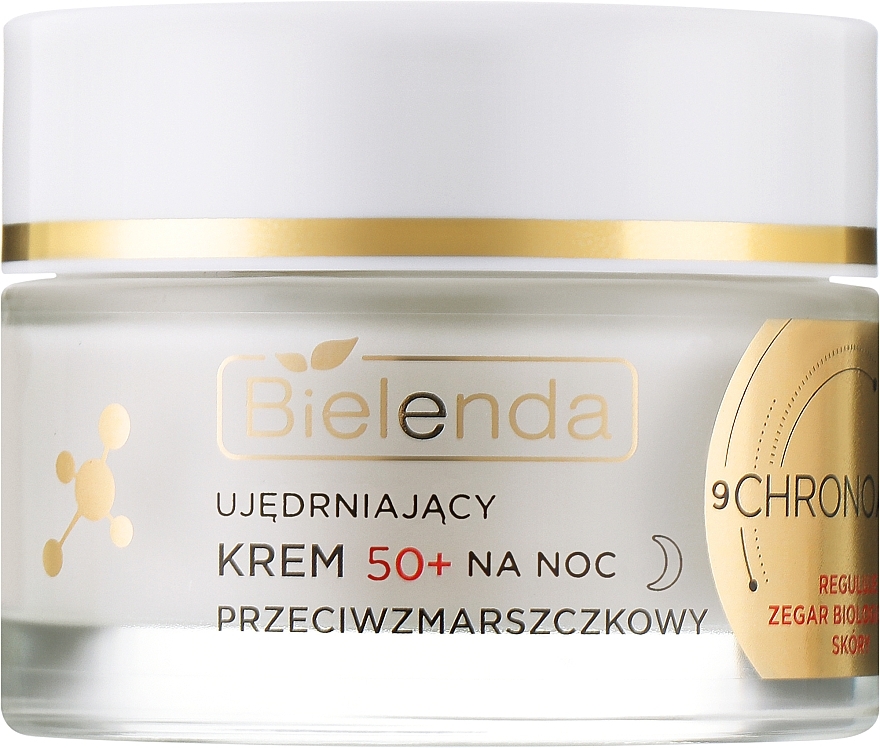 Зміцнювальний нічний крем для обличчя 50+ - Bielenda Chrono Age 24H Firming Anti-Wrinkle Night Cream