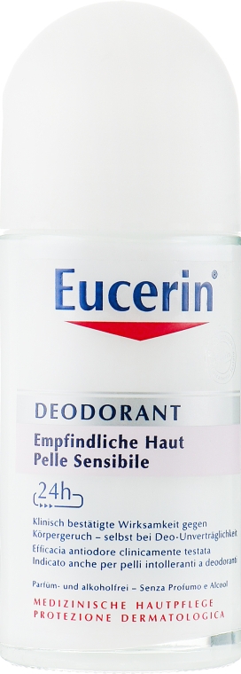 Кульковий дезодорант - Eucerin Deodorant Empfindliche Haut 24h roll-on — фото N1