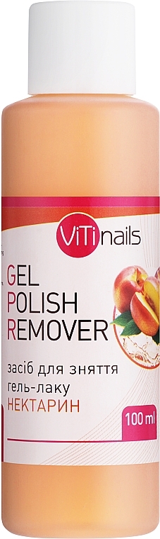 Жидкость для снятия гель-лака с экстрактом нектарина - ViTinails Gel Polish Remover — фото N1