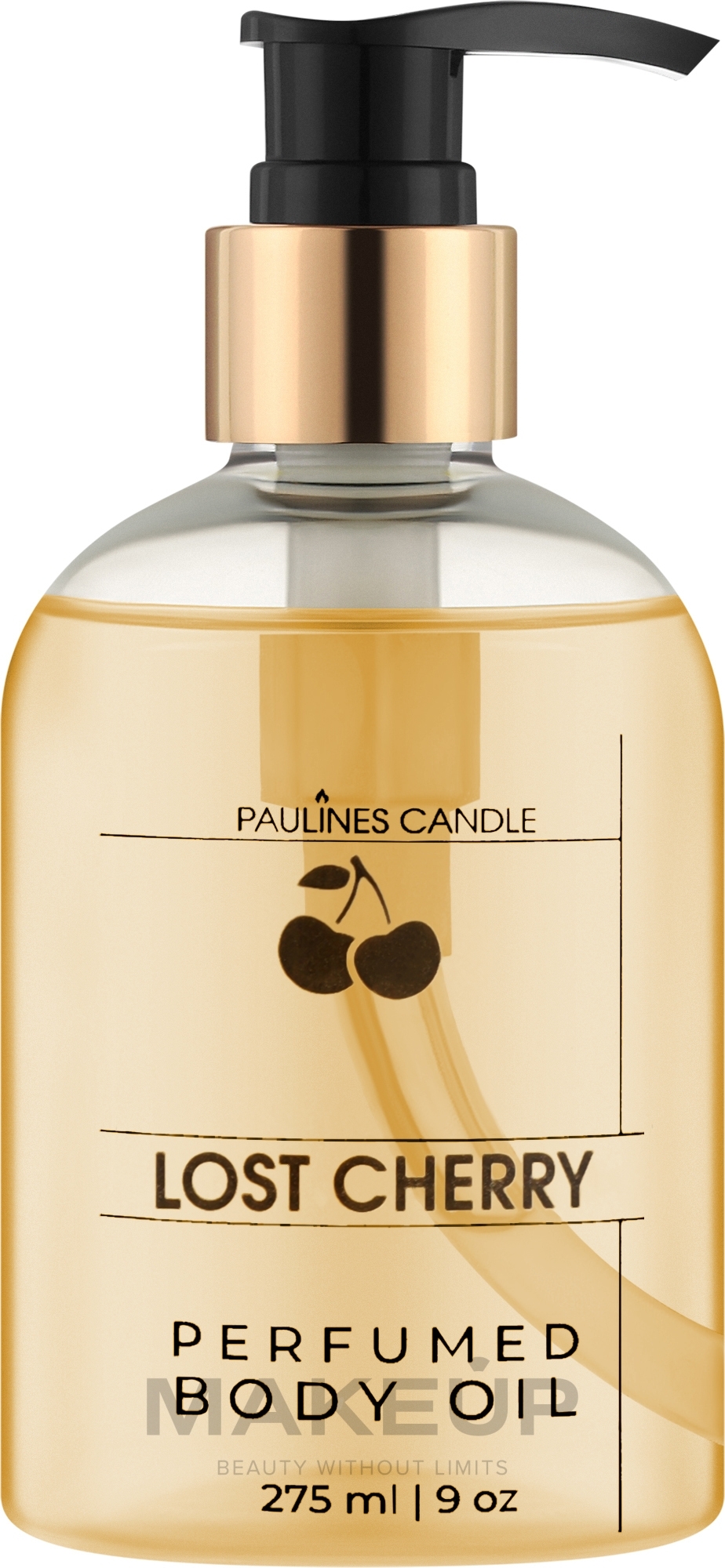 Pauline's Candle Lost Cherry Perfumed Body Oil - Парфюмированное масло для тела — фото 275ml