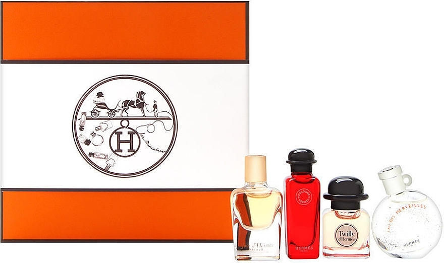 УЦІНКА Hermes Miniature Fragrance Set - Набір (edp/7.5 ml + edp/7.5 ml + edt/7.5 ml + edc/7.5 ml) * — фото N2