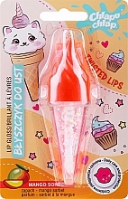 Парфумерія, косметика Блеск для губ в форме рожка мороженого, манговый сорбет - Chlapu Chlap Mango Sorbet Lip Gloss