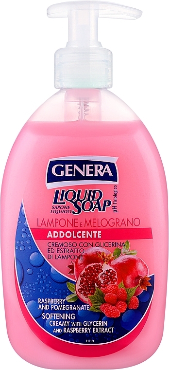 Рідке мило "Малина і гранат" - Genera Liquid Soap — фото N1