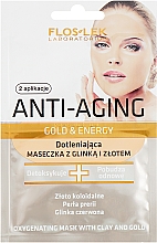 Парфумерія, косметика Маска киснева з золотом - Floslek Anti-Aging Gold & Energy Oxygen Mask With Gold