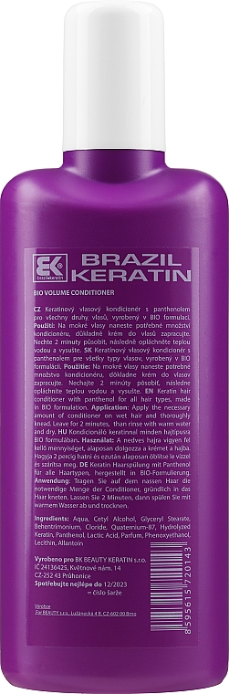Набір - Brazil Keratin Bio Volume (shm/300ml + cond/300ml + serum/100ml) — фото N3