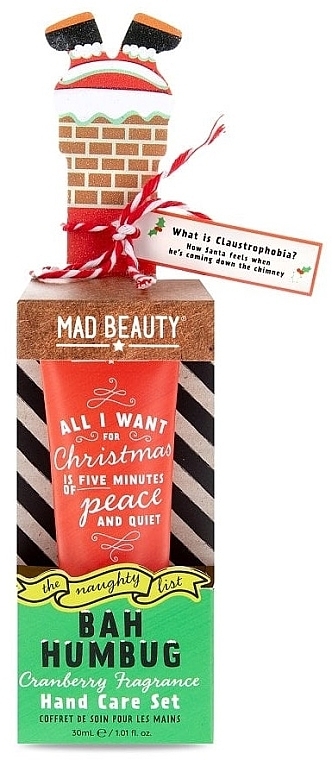 Набір - Mad Beauty The Naughty List Bah Humbug Hand Care Set (h/cr/30ml + nail/file) — фото N1