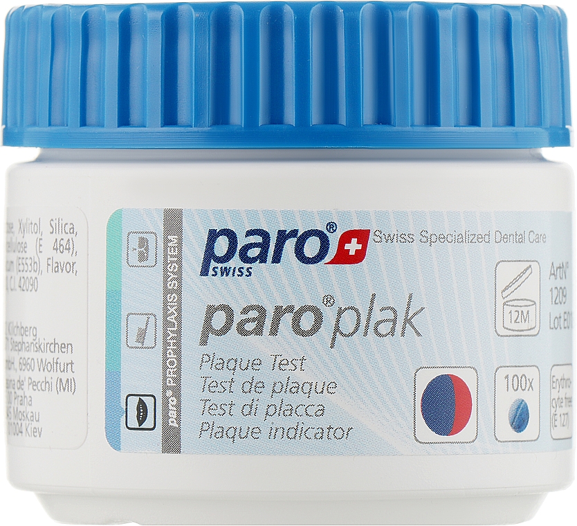 Таблетки для индикации зубного налета - Paro Swiss Plak2 — фото N4