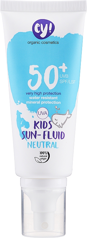 Сонцезахисний флюїд для дітей - Ey! Organic Cosmetics Kids Sun Fluid Neutral SPF 50+ — фото N2