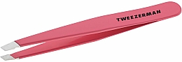 Пинцет для бровей, розовый - Tweezerman Brows Slant Tweezer Geranium — фото N3