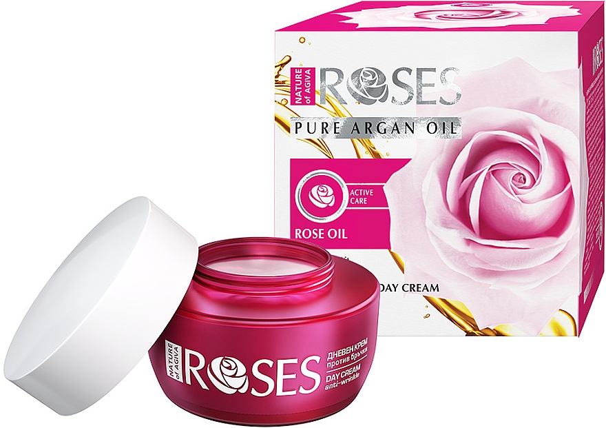 Интенсивный дневной крем против морщин для лица - Nature of Agiva Roses Pure Argan Oil Intensive Anti-Wrinkle Day Cream