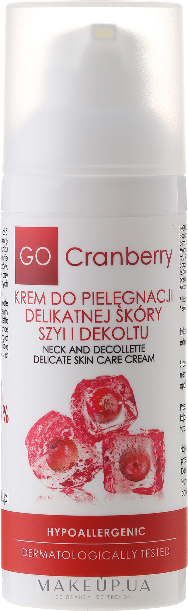 Крем для шеи и декольте - GoCranberry Gentle Skin & Neckline Care Cream — фото 50ml