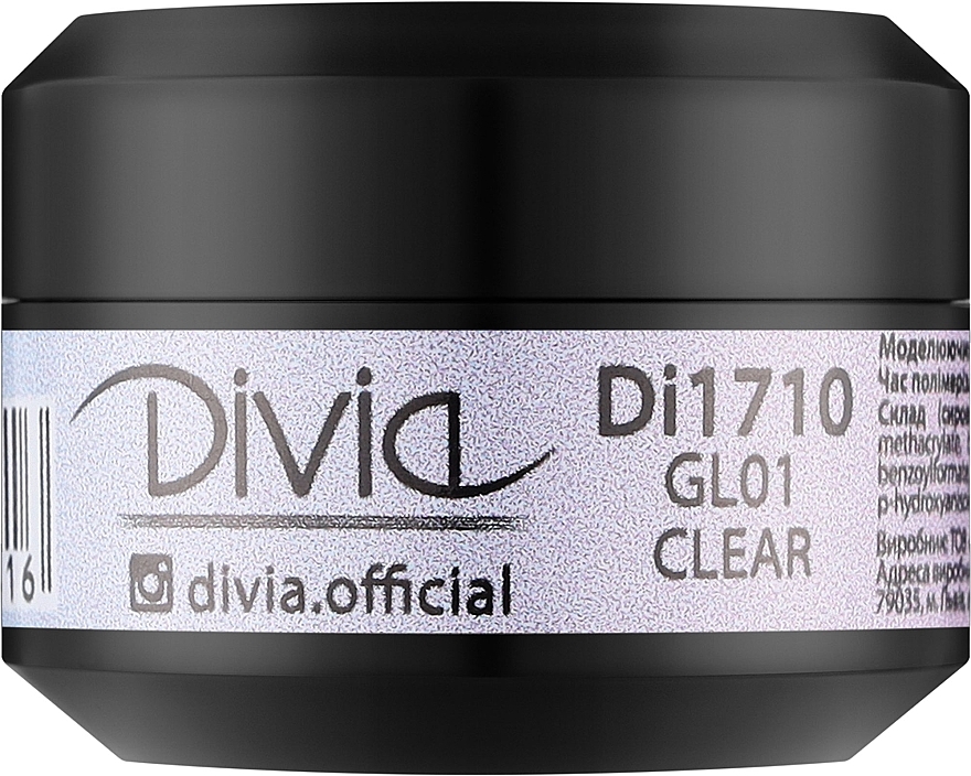 Гель для наращивания ногтей - Divia Liquid Builder Gel Clear