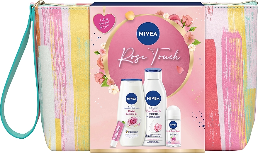 Набор, 5 продуктов - Nivea Rose Touch Set — фото N1