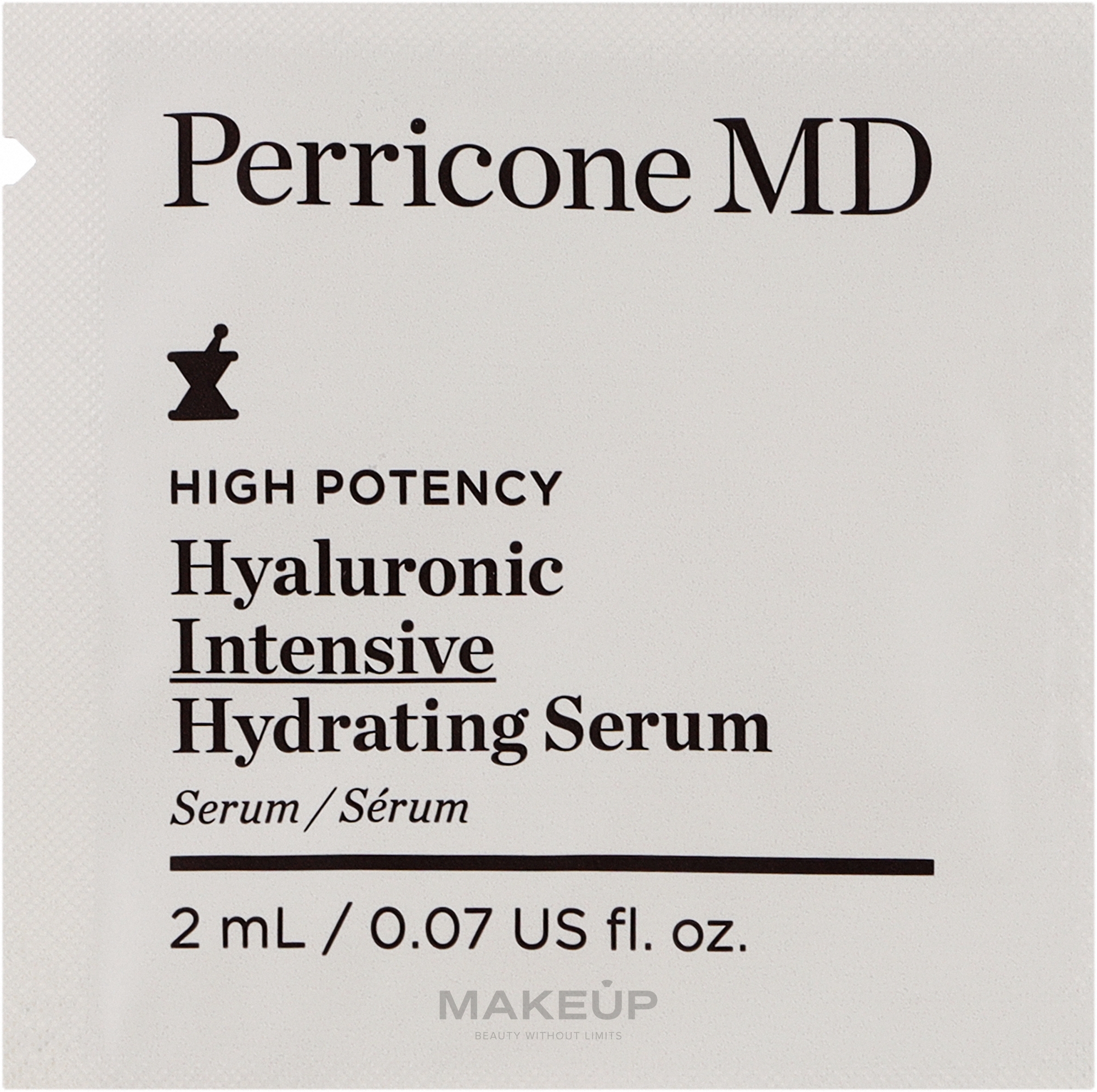 Увлажняющая сыворотка для лица - Perricone MD High Potency Hyaluronic Intensive Hydrating Serum (пробник) — фото 2ml