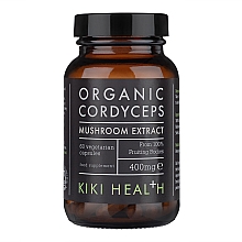 Органический экстракт грибов кордицепса - Kiki Health Organic Cordyceps Mushroom Extract 400mg — фото N1