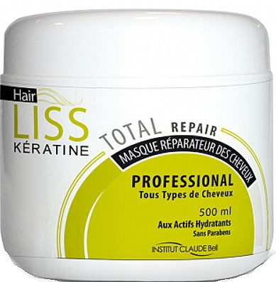 Маска для восстановления волос - Institut Claude Bell Hairliss Keratin Repair Mask — фото N1