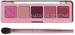 Набір для макіяжу очей - Natasha Denona Valentine's Day Exclusive Eye Kit (eyesh/5x0,8g + brush/1pcs) — фото N2