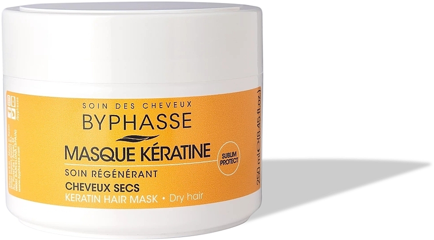 Маска для сухих и тусклых волос - Byphasse Keratin Hair Mask — фото N1