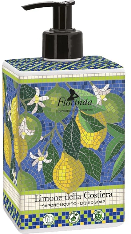 Мило рідке "Лимон" - Florinda Mosaici Italiani Liquid Soap — фото N1