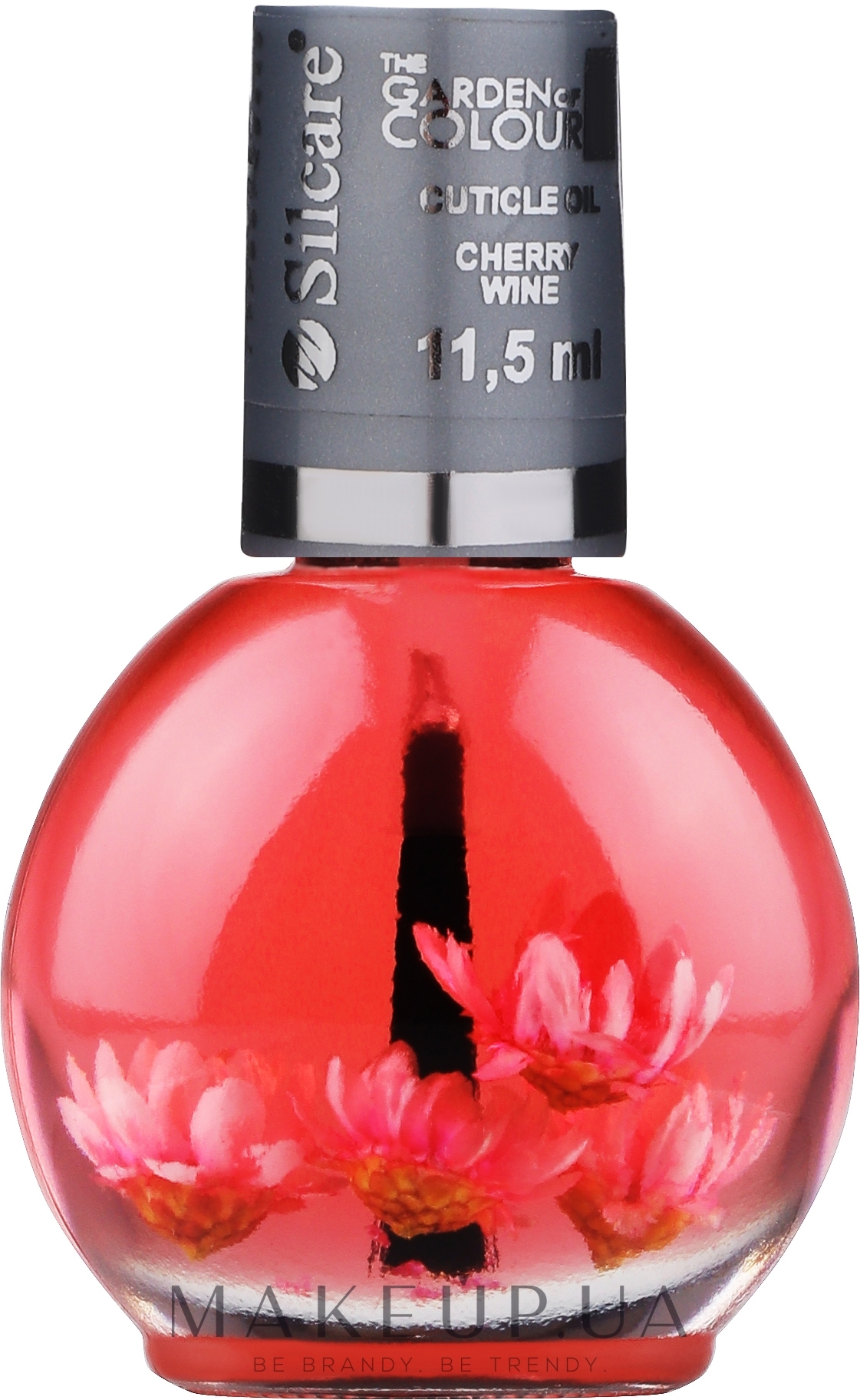 Масло для ногтей и кутикулы с цветами - Silcare Cuticle Oil Cherry Wine — фото 11.5ml