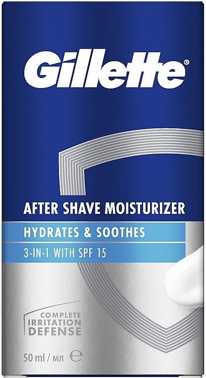 Бальзам после бритья 3в1 "Мгновенное увлажнение" SPF15 - Gillette Pro Instant Hydration After Shave Balm SPF15 For Men — фото N1