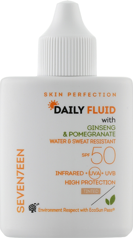 Крем сонцезахисний SPF 50, тонувальний  - Seventeen Skin Perfection Daily Fluid SPF 50 Tinted — фото N1